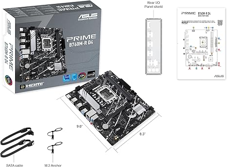 ASUS PRIME B760M-R D4 Micro-ATX Motherboard – Intel LGA1700, DDR4 ASUS PRIME B760M-R D4 Micro-ATX Motherboard – Intel LGA1700, DDR4